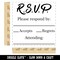 RSVP Please Respond By Blank Fill-In Wedding Invitation Self-Inking Rubber Stamp Ink Stamper